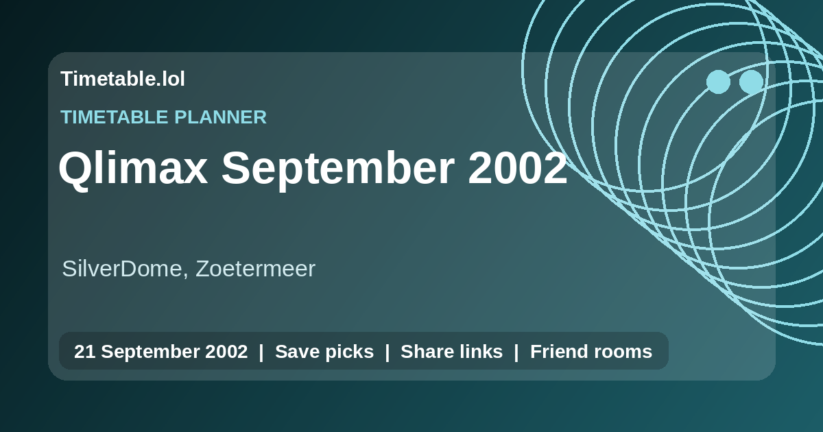 Qlimax September 2002 artwork
